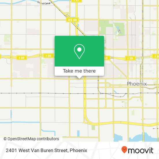 2401 West Van Buren Street map