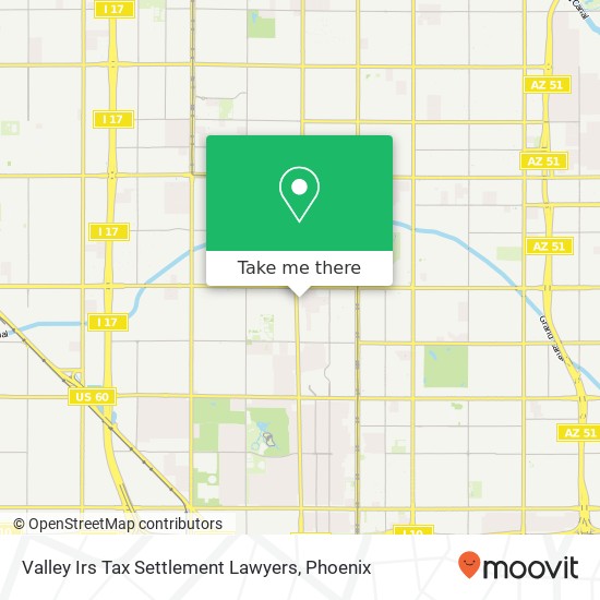 Mapa de Valley Irs Tax Settlement Lawyers