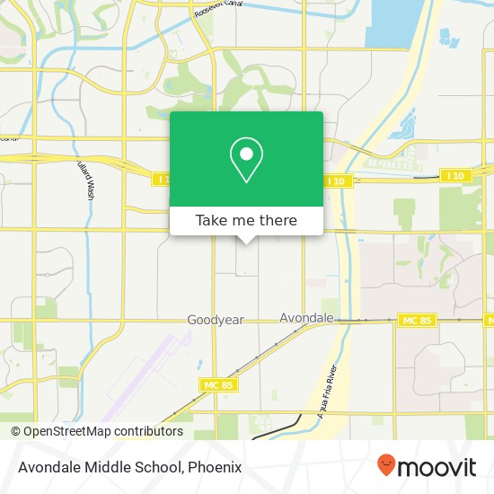 Mapa de Avondale Middle School