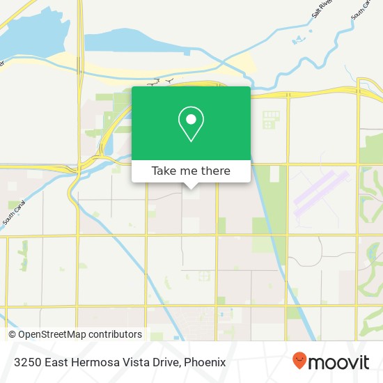 3250 East Hermosa Vista Drive map