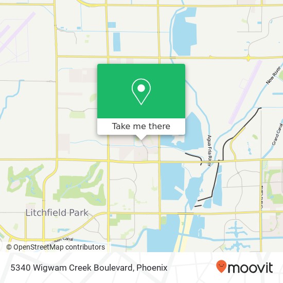 Mapa de 5340 Wigwam Creek Boulevard