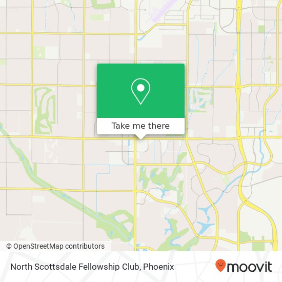 North Scottsdale Fellowship Club map