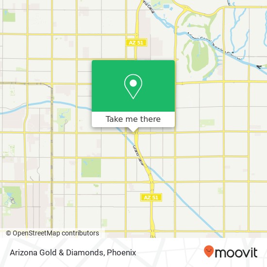 Arizona Gold & Diamonds map