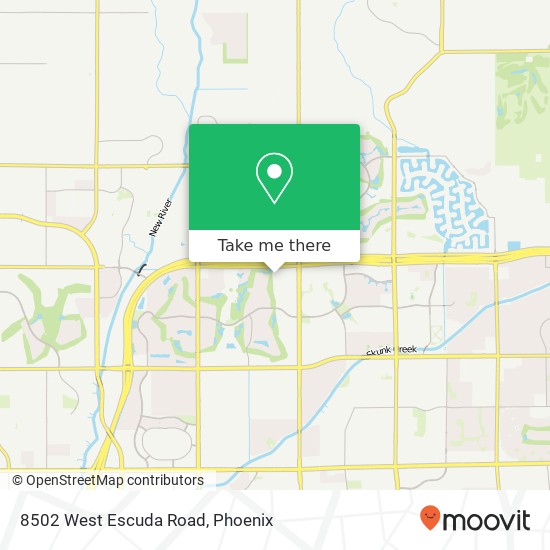 8502 West Escuda Road map