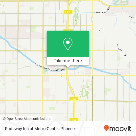 Rodeway Inn at Metro Center map
