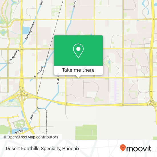 Desert Foothills Specialty map