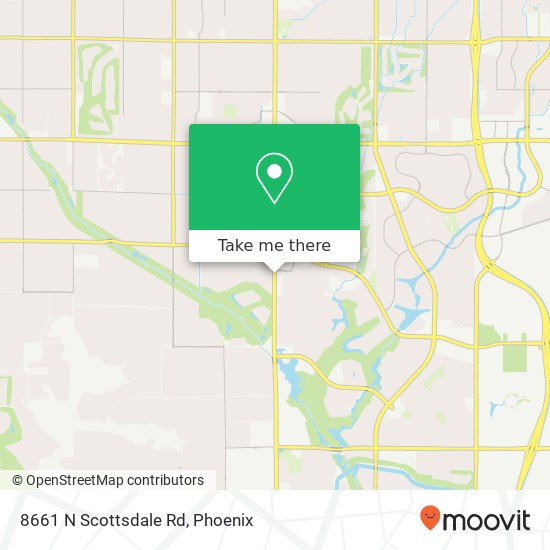 8661 N Scottsdale Rd map