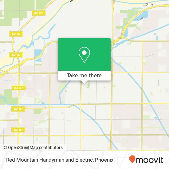 Red Mountain Handyman and Electric map