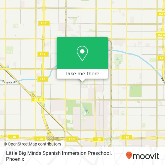 Mapa de Little Big Minds Spanish Immersion Preschool