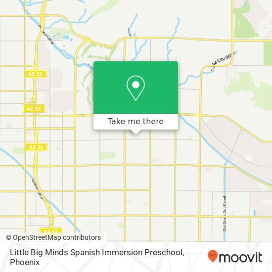 Mapa de Little Big Minds Spanish Immersion Preschool