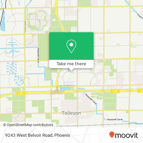 Mapa de 9243 West Belvoir Road