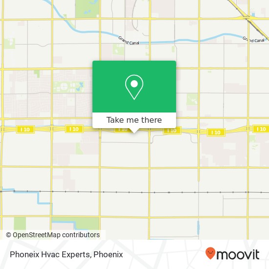 Phoneix Hvac Experts map