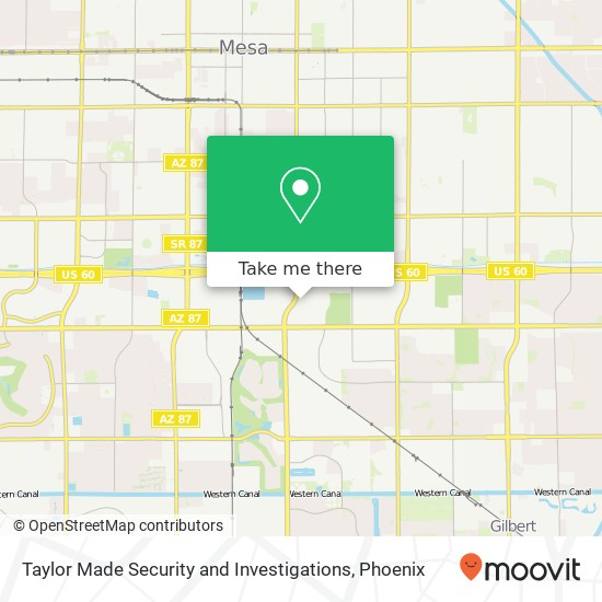 Mapa de Taylor Made Security and Investigations