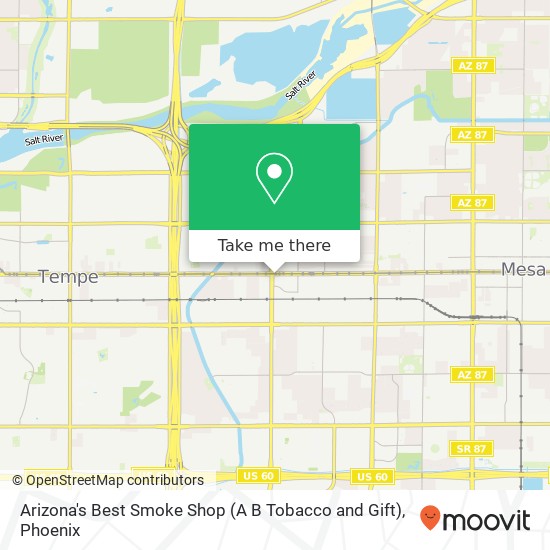 Arizona's Best Smoke Shop (A B Tobacco and Gift) map