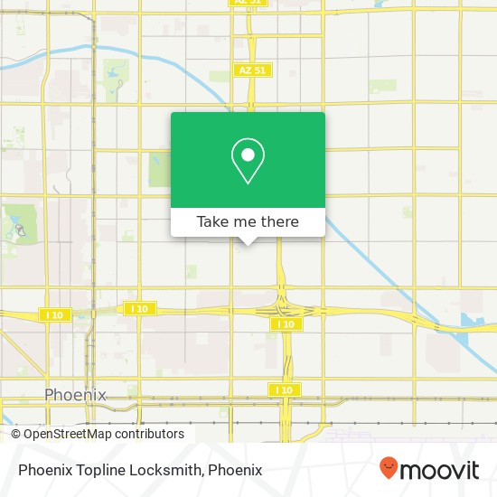 Phoenix Topline Locksmith map