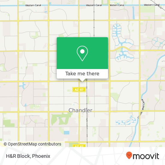 H&R Block map