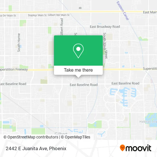 2442 E Juanita Ave map