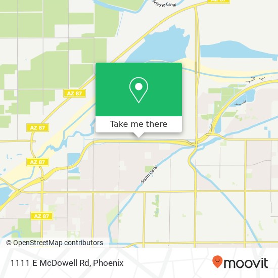 1111 E McDowell Rd map