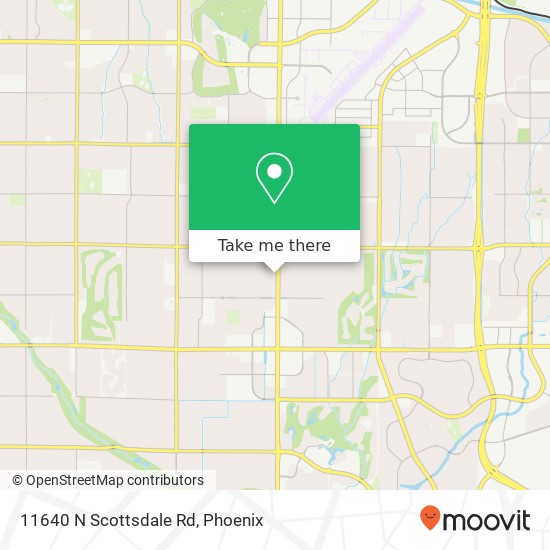 Mapa de 11640 N Scottsdale Rd