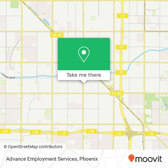 Advance Employment Services map