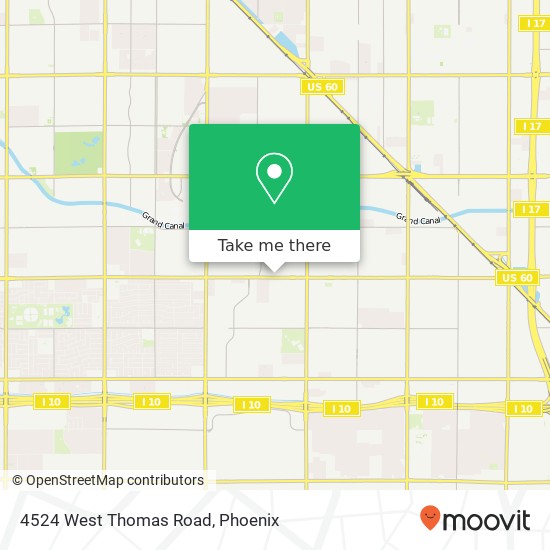 Mapa de 4524 West Thomas Road