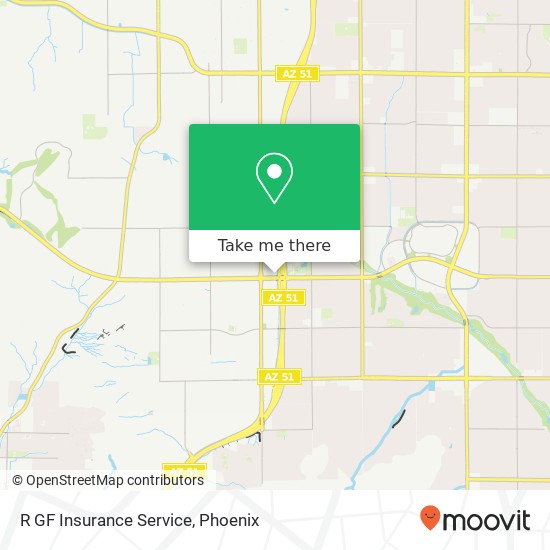 R GF Insurance Service map