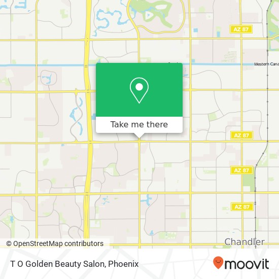 T O Golden Beauty Salon map