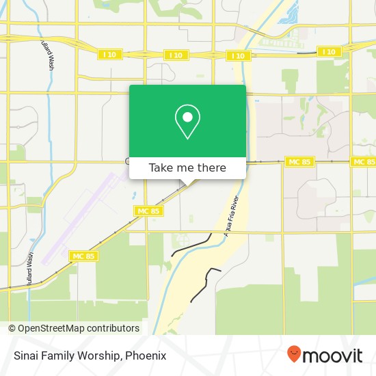 Sinai Family Worship map