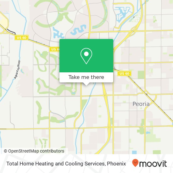 Total Home Heating and Cooling Services map