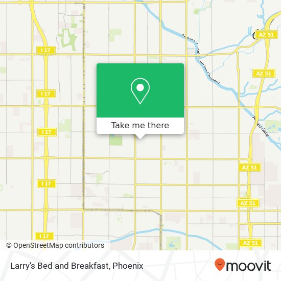 Mapa de Larry's Bed and Breakfast