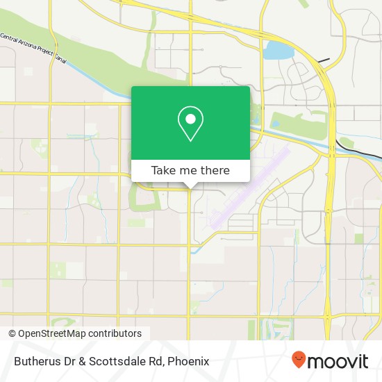 Butherus Dr & Scottsdale Rd map