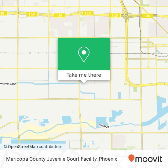 Maricopa County Juvenile Court Facility map