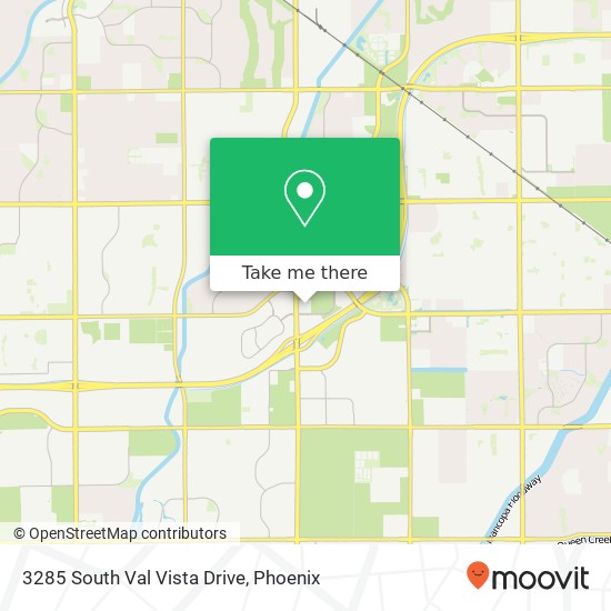 3285 South Val Vista Drive map