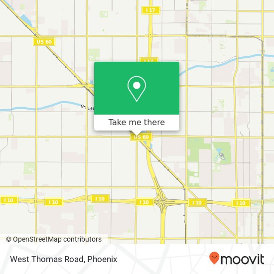 Mapa de West Thomas Road