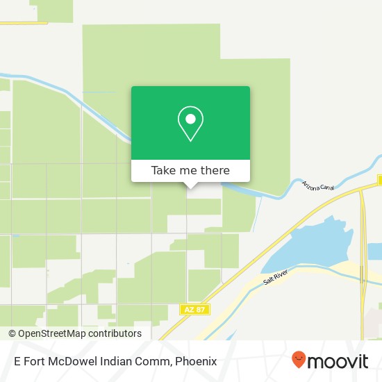 E Fort McDowel Indian Comm map