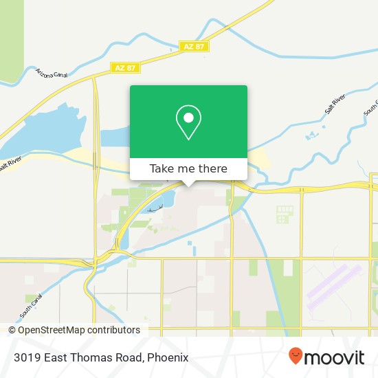 Mapa de 3019 East Thomas Road