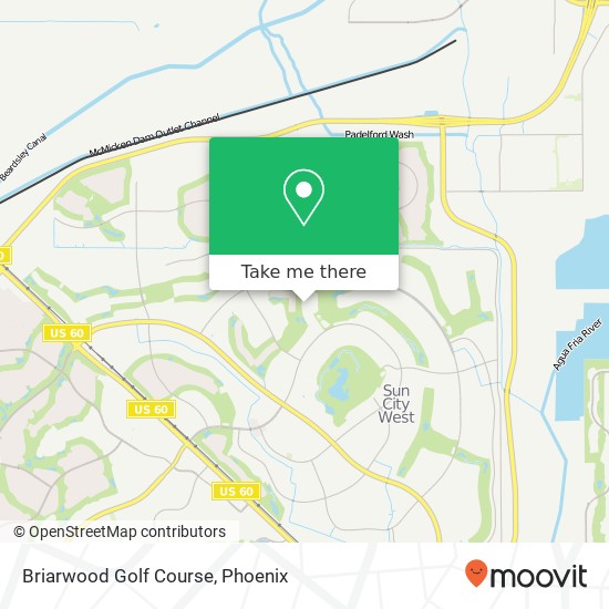 Briarwood Golf Course map