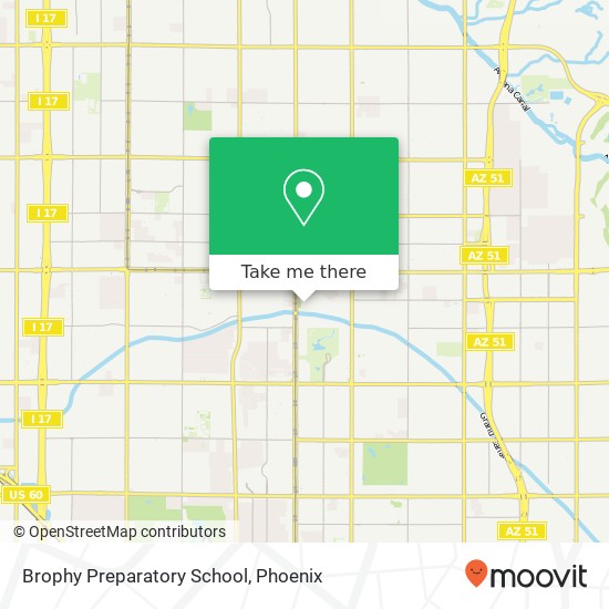 Brophy Preparatory School map