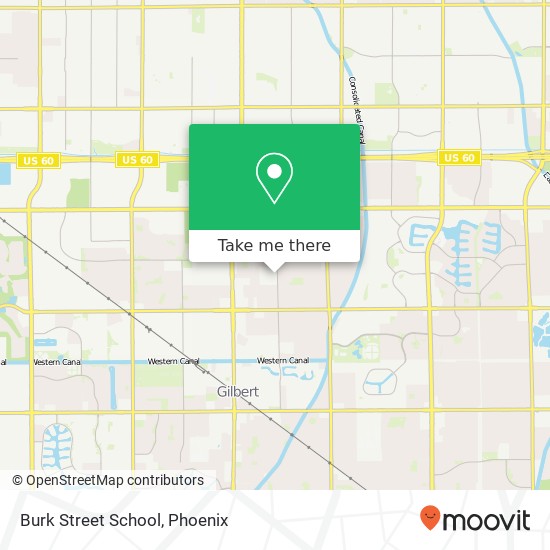 Burk Street School map