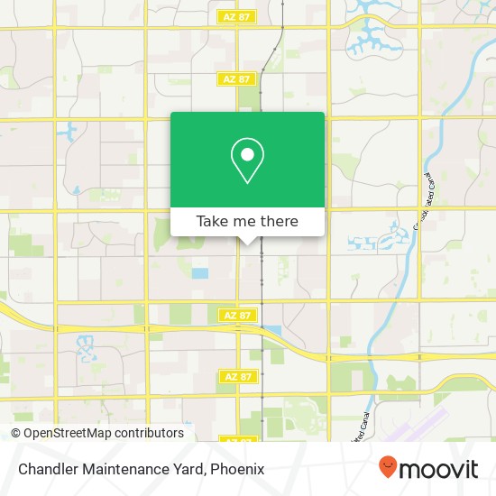 Mapa de Chandler Maintenance Yard
