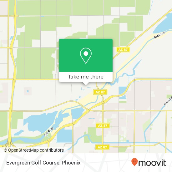 Evergreen Golf Course map