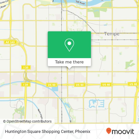Huntington Square Shopping Center map