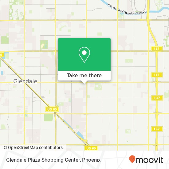 Mapa de Glendale Plaza Shopping Center