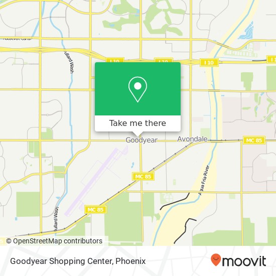 Mapa de Goodyear Shopping Center