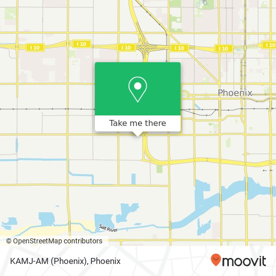 KAMJ-AM (Phoenix) map