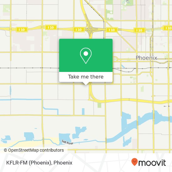 KFLR-FM (Phoenix) map