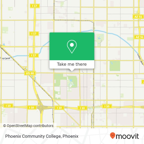 Phoenix Community College map