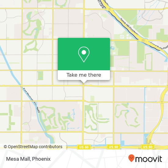 Mesa Mall map