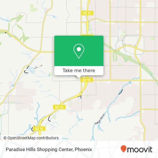 Mapa de Paradise Hills Shopping Center