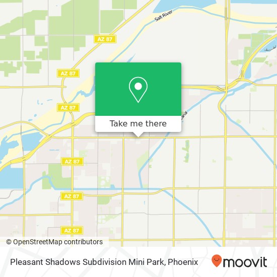 Mapa de Pleasant Shadows Subdivision Mini Park